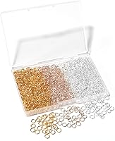 Vista 23 de 1000 piezas de anillos abiertos de 6mm chapados en plata para hacer joyas, anillos de salto plateados para manualidades, aretes, collares, pulseras