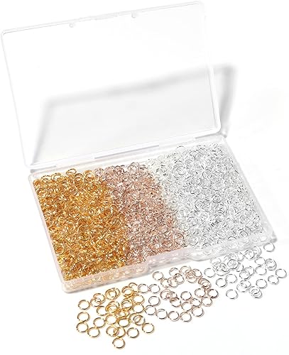 Miniatura 22 de 1000 piezas de anillos abiertos de 3 mm chapados en plata, oro y oro rosa, anillo de salto para hacer joyas de hierro, anillos simples a granel