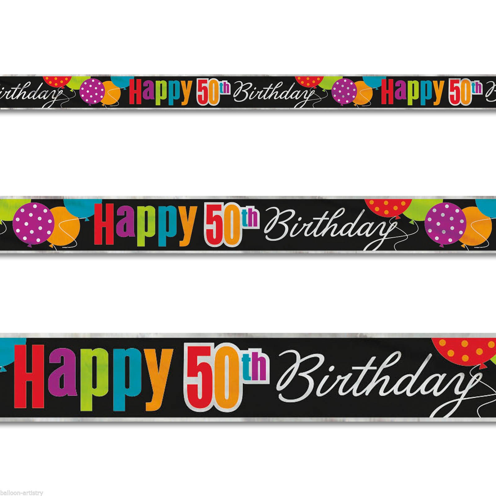 Unique Ballons d'anniversaire en Aluminium de 45,7 cm., Plastique, Multicolore, 12'