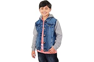 Denim Jacket of Fleece Comfort for Boys