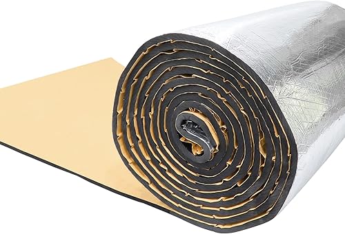 Vista 13 de Amortiguador de sonido térmico de 3/8" de aislamiento térmico para automóviles - Bayas del motor del coche, reducción de ruido del firewall.