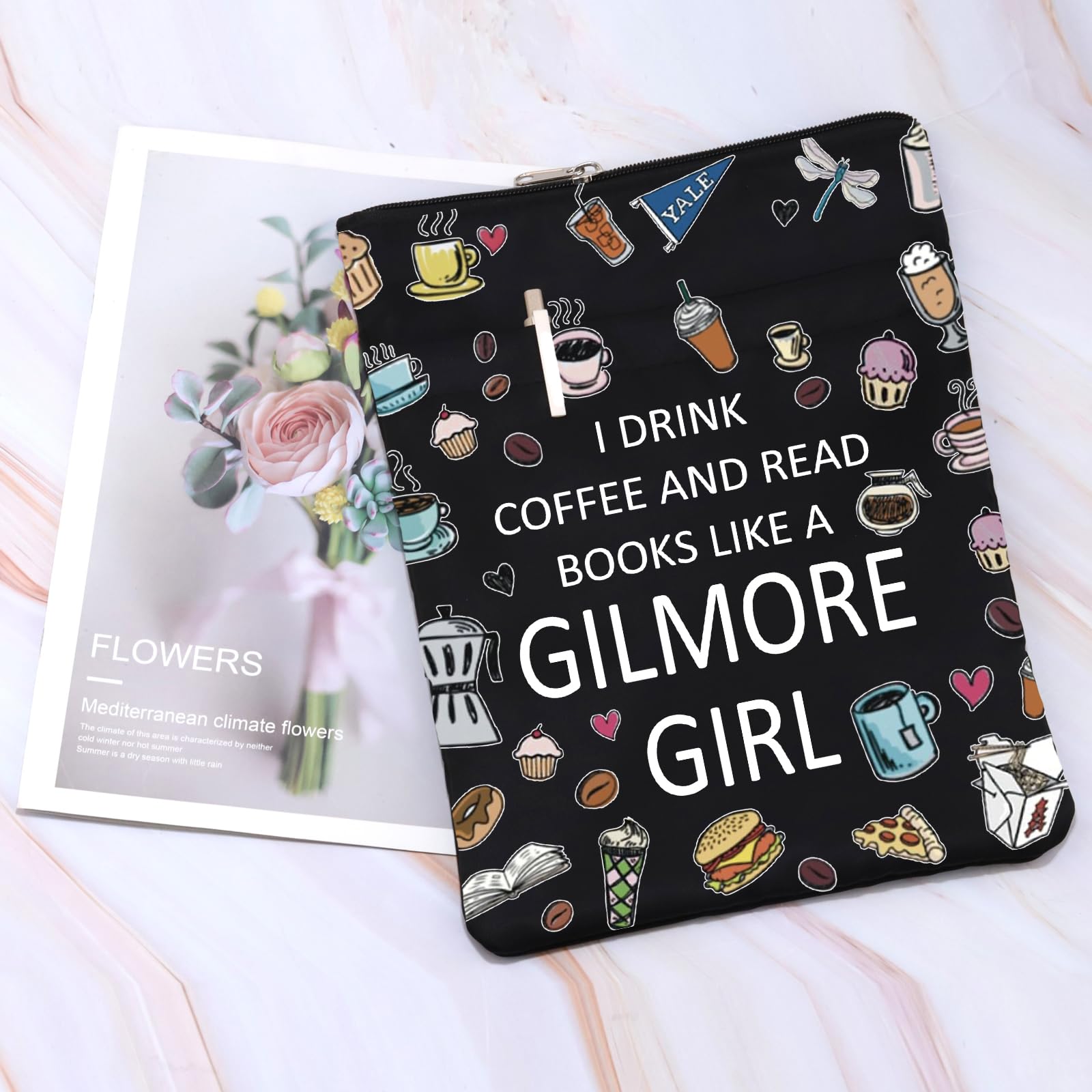 Luke's Diner Book Sleeve – Copertina per libro ispirata a Gilmore Girls, regalo per amanti del caffè