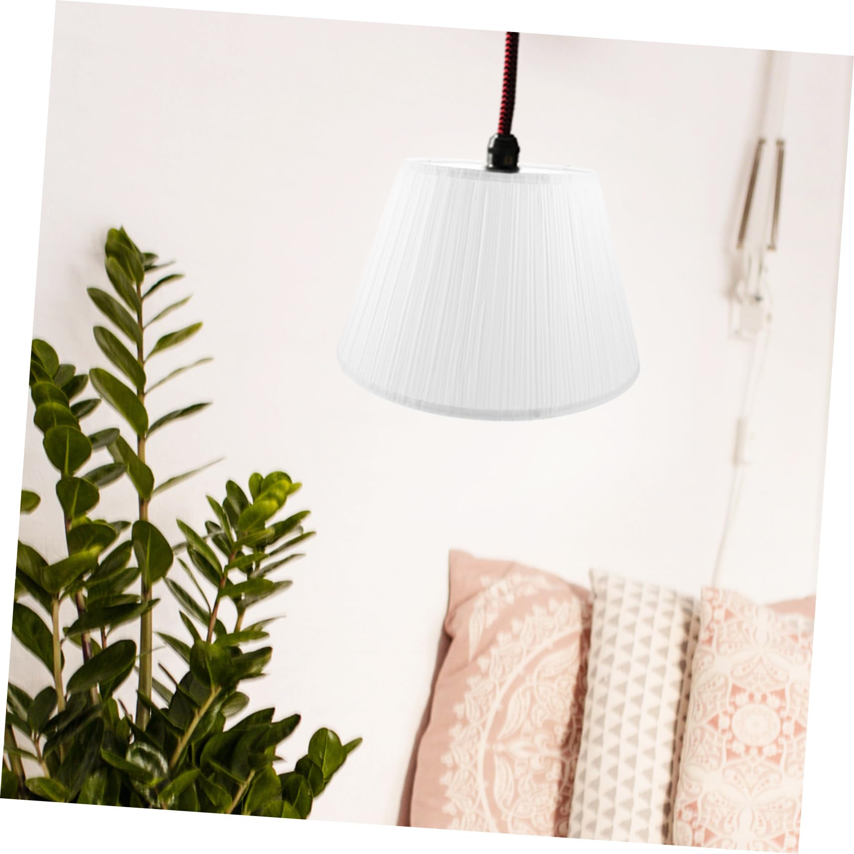Hemobllo Lampenschirm Für Tisch Und Stehlampen Mit Metallrahmen Aus Leinenstoff Im Schlichten Landhausstil Kleiner Ersatz-lampenschirm Für Zuhause