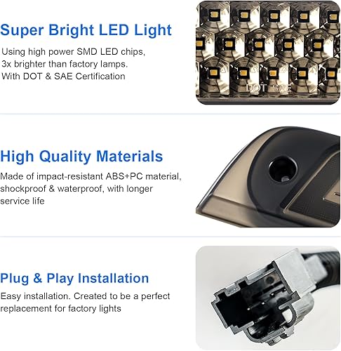 Miniatura 4 de Tercera luz de freno LED ahumada compatible con luces de freno traseras RAM 1500 de montaje alto (no para modelos clásicos) 2019 2020 2021 2022 2023