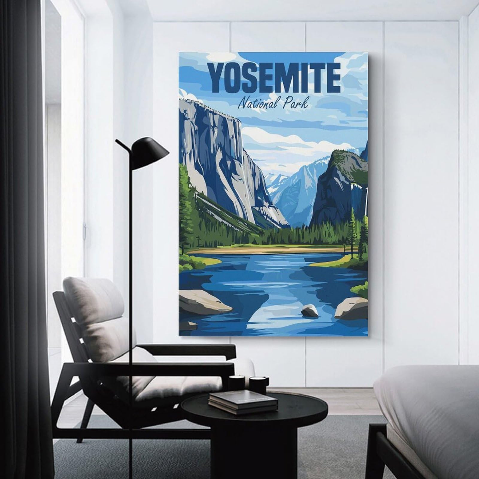 Junmoney Yosemite National Park (2) Wall Picture Print, 08x12inch(20x30cm), for New Home Styling, Lounge Or Bedroom, Home Artwork for Modern Interiors
