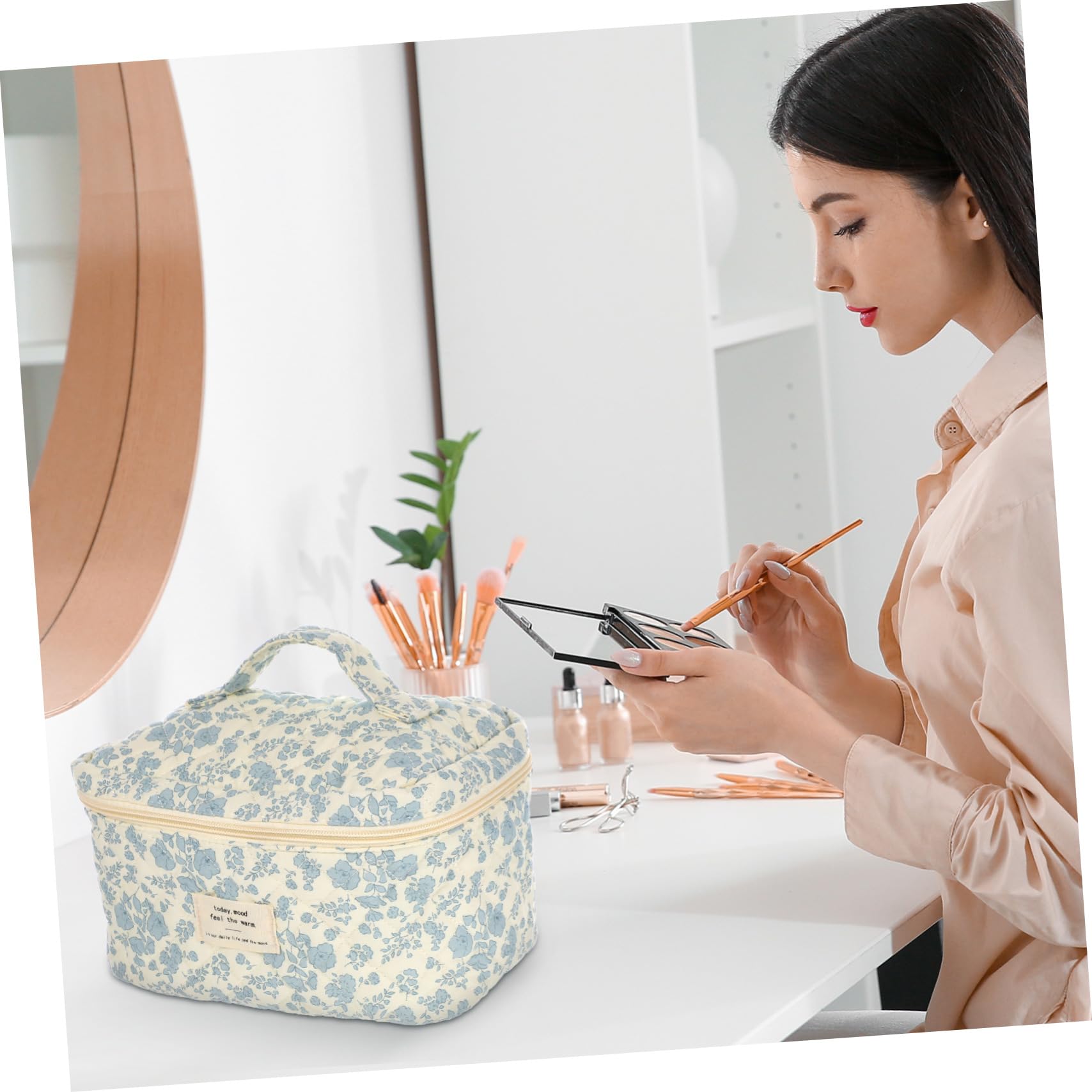 1 Juego Bolsa de cosméticos de Almacenamiento Bolso de Cosméticos Bolsas de Viaje Bolsas de Maquillaje al Aire Libre Exterior Organizador Caja de Maquillaje orquídea Perder