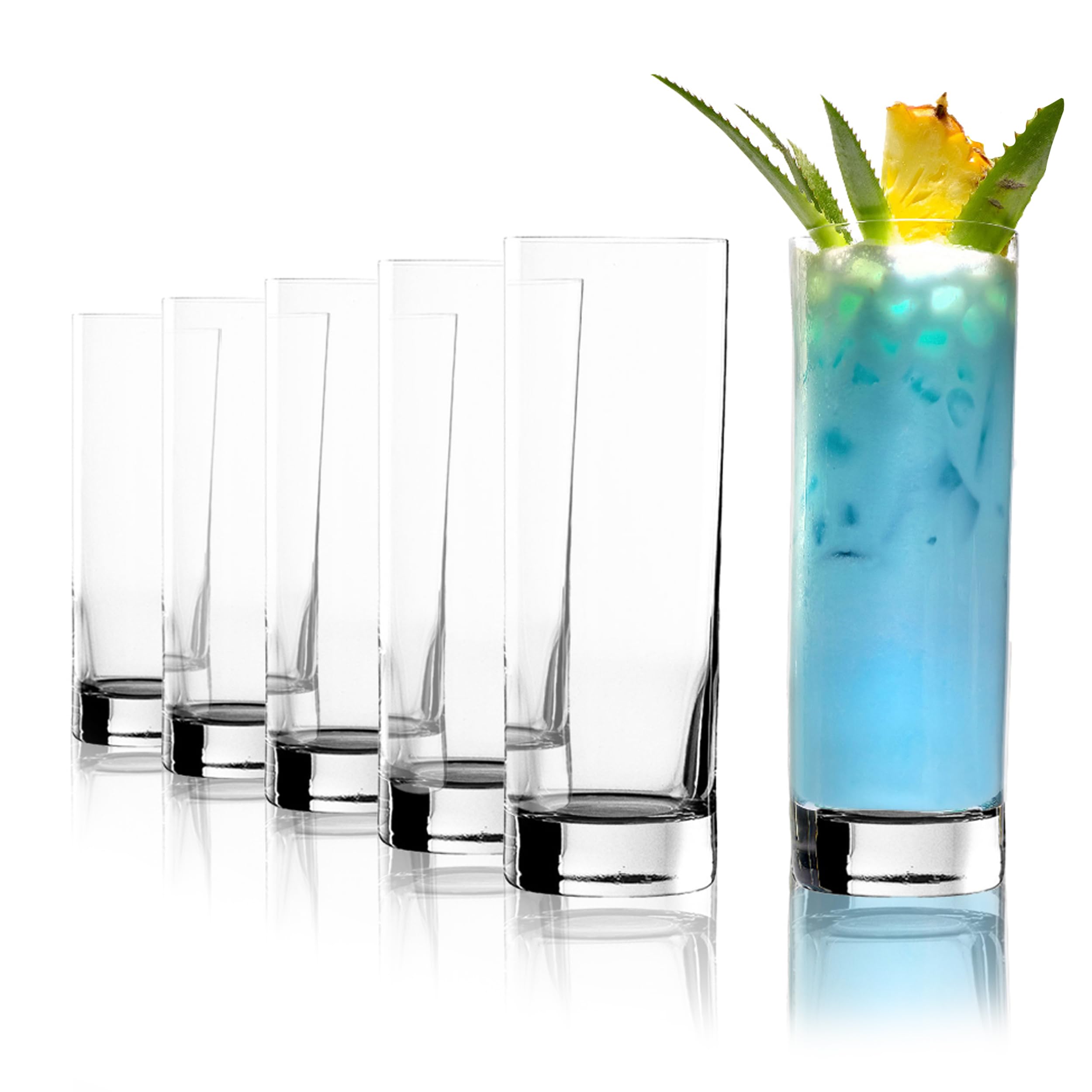 Stölzle Lausitz Transparent Stölzle Mug Fizz Set Of 6 Juice Glasses & Bar Liqueur Glass Tumbler In Original Packaging