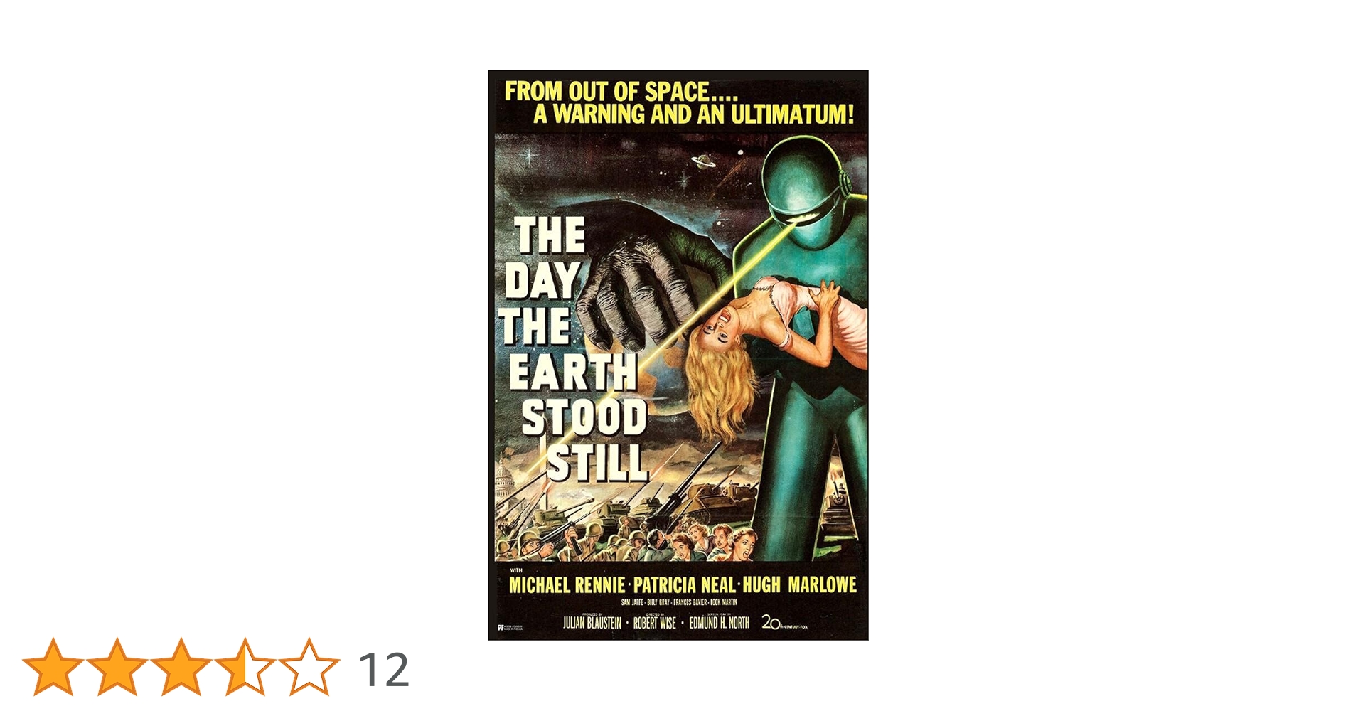 Amazon.co.jp: The Day The Earth Stood Still 1951 レトロ