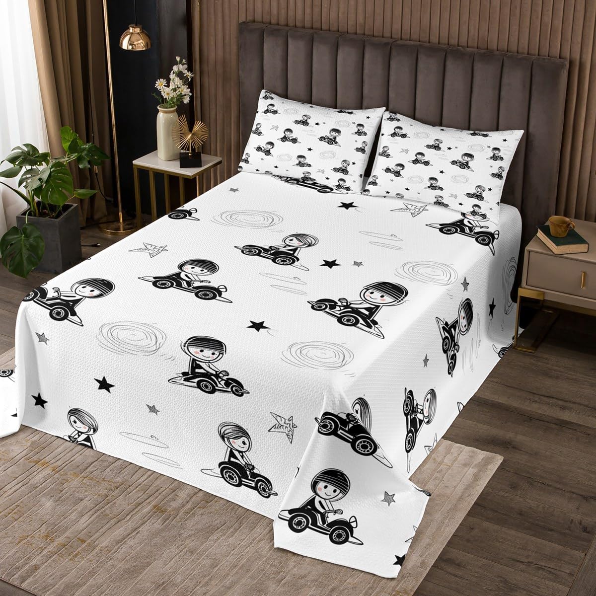 Homewish Vintage Flower Bedding Set Twin Size,Elegant Peacock Bedspread for Kids Boys Girls Room Decor,Peacock Feather Quilt 2Pcs,Wild Animal Nature Floral Retro Beige Coverlet Set,1 Pillowcase