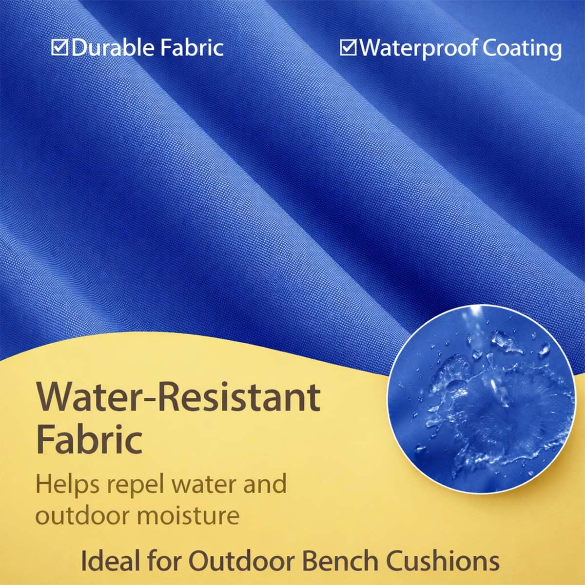 Genérico Cojín para Tumbona Exterior de Poliéster Impermeable, Colchoneta para Tumbona con Espuma 50D, 6 Cintas y Funda Extraíble, para Jardín, Terraza, Patio, Balcón y Piscina,Light Gray,183x53x6cm