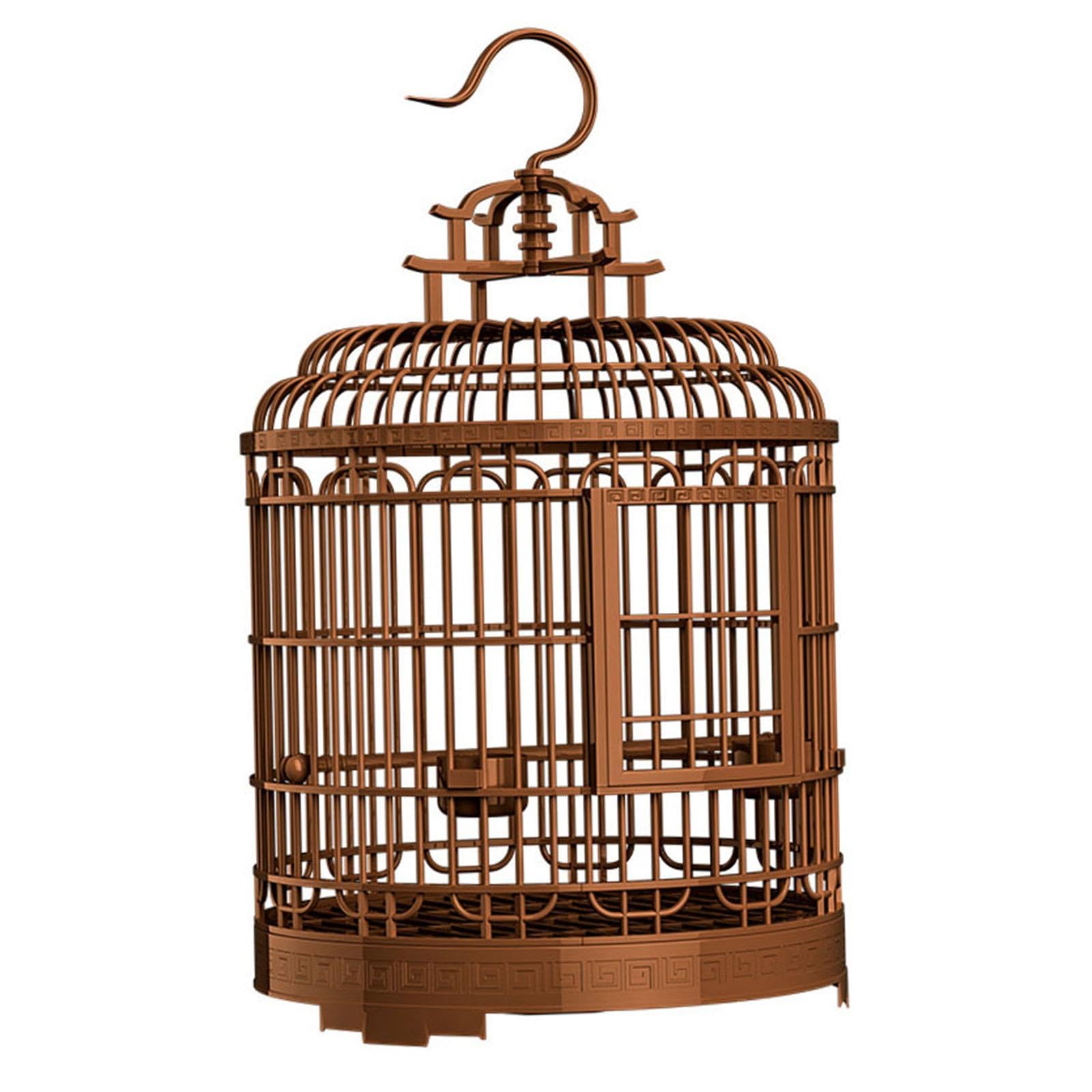 F Fityle Cage à Oiseaux de Luxe pour Perroquet, Grande Cage à perruches, Cage à Oiseaux pour aras, cacatoès, inséparables Gris, Petits Oiseaux, D