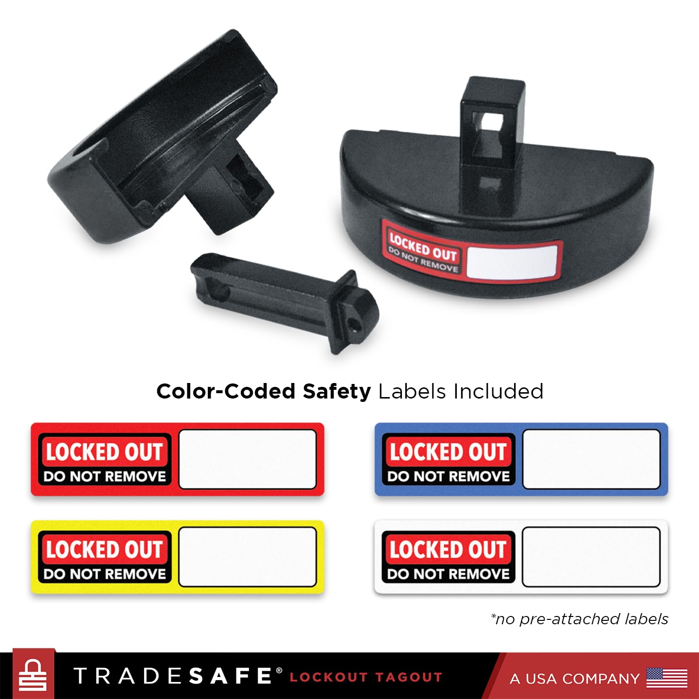 TRADESAFE Lockout Tagout Drum Security Locks - Premium Lock Out Tag Out Device, Drum Bung Lock to Reduce Theft, Secure Contents, Safety Lockout Tools to Protect Workers
