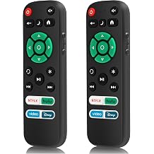2 Pack Replacement Remote Control Only for Roku TV, Fit for TCL/Onn/Hisense/Element/Sharp/Philips/Westinghouse/Insignia/JVC/RCA/Hitachi/Sanyo Roku TV Not for Roku Stick and Box