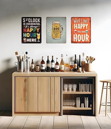 Miniatura 4 de Divertido letrero de barra de metal, decoración de pared humorística para bar en casa, accesorios de cueva de hombre y sótano, patio, bar al aire