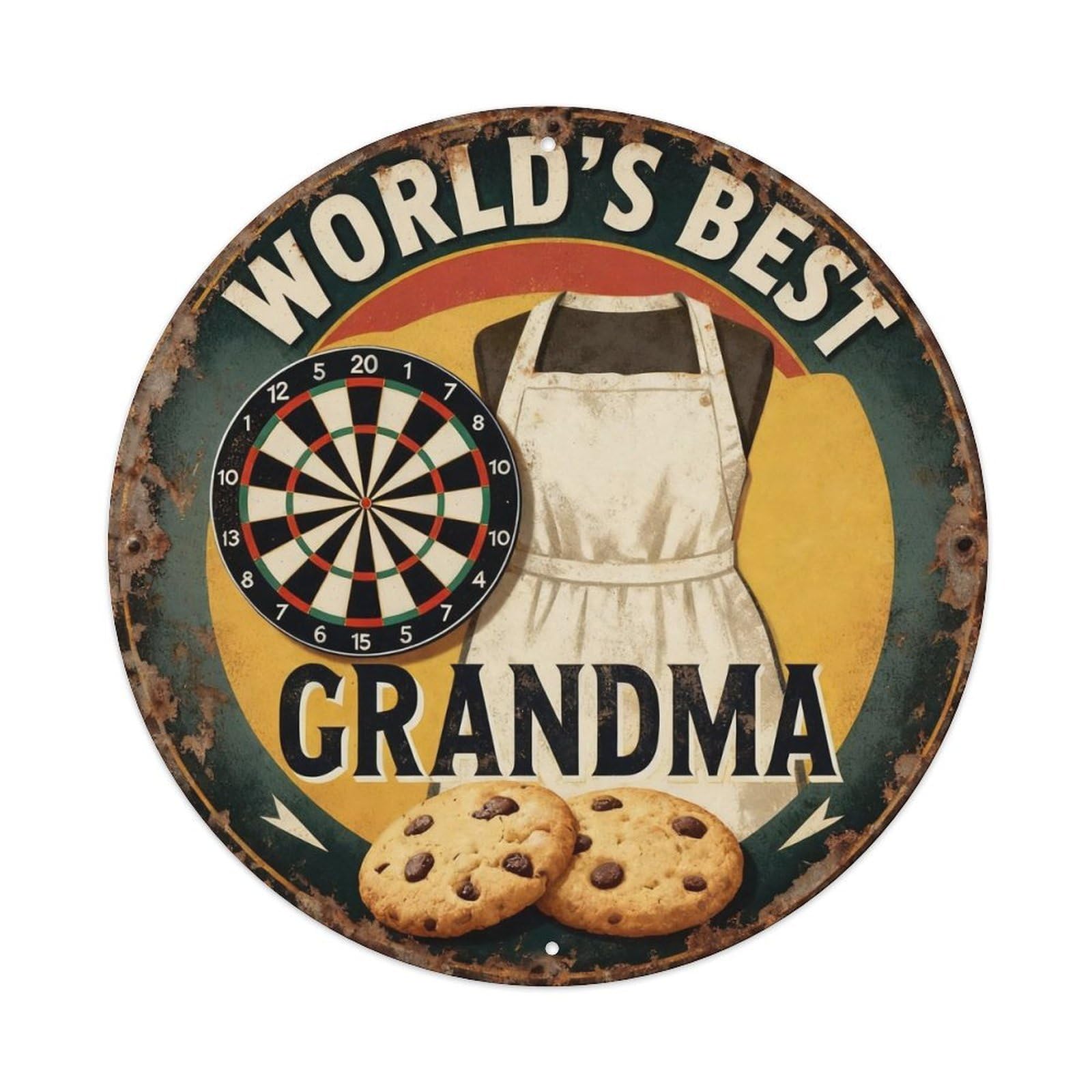 World's Best Grandma Metal Tin Sign Plaque