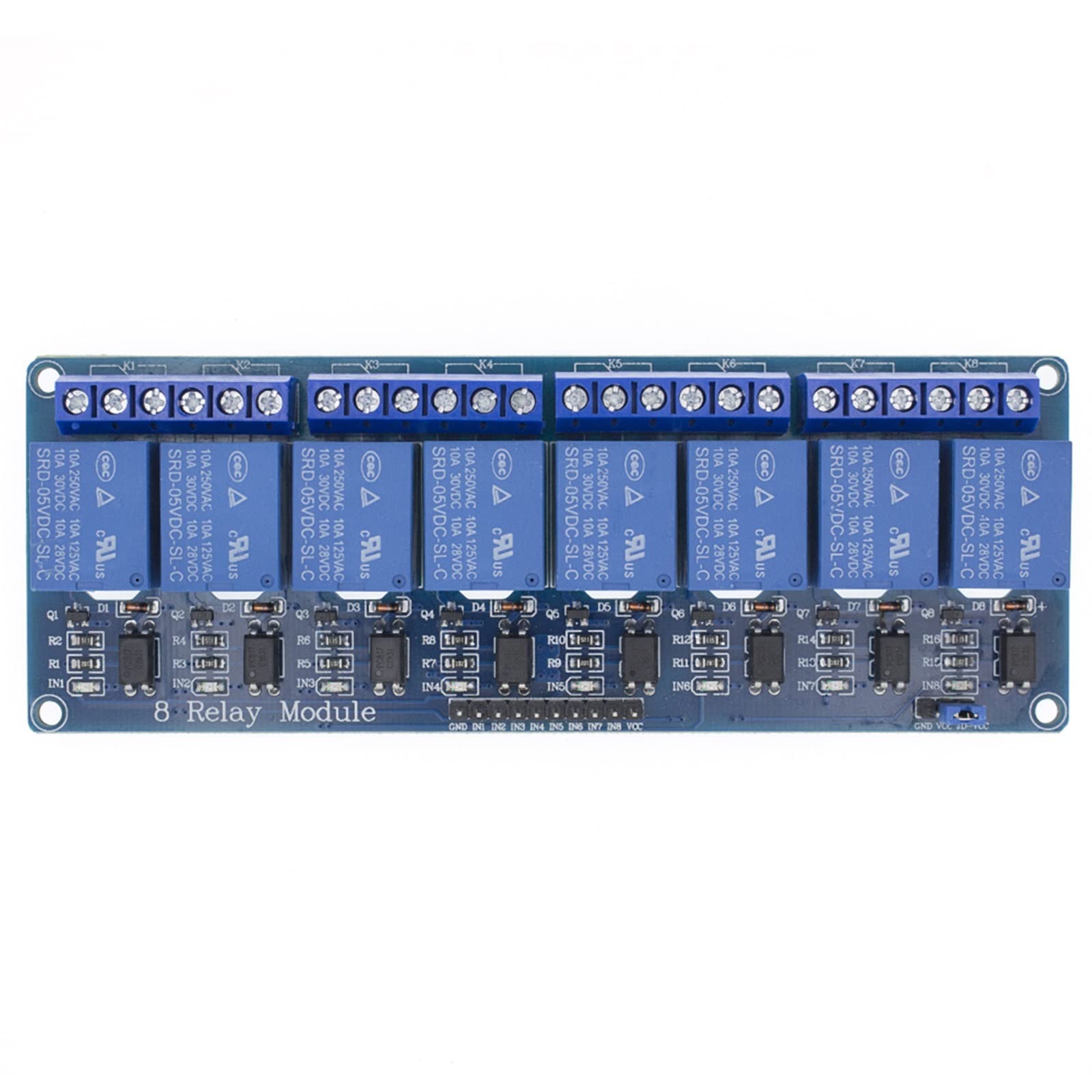 Módulo de relé 5v 1 2 4 8 canales con salida optoacoplador X Way 1CH 2CH 4CH 8CH Uds(4ch)
