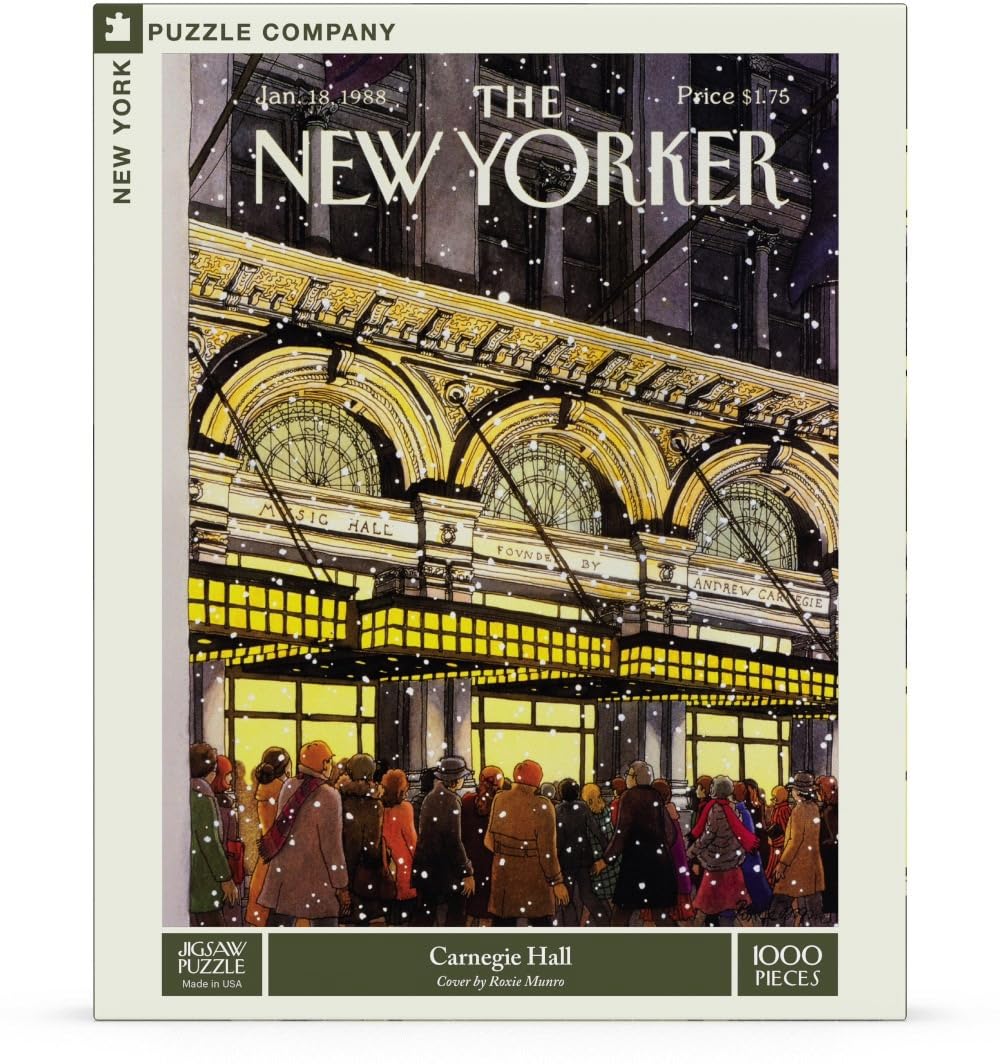 New York Puzzle Company - New Yorker Carnegie Hall - Puzzle da 1000 pezzi per adulti di Roxie Munro