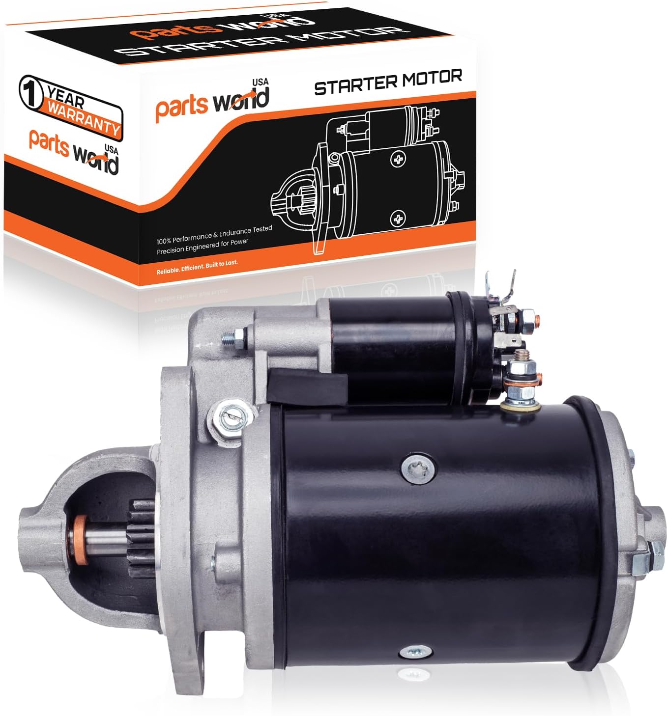 410-30044 12V Starter Compatible for Ford Farm Diesel Tractor 2000 3000 4000 5000, Case Loader Backhoe, New Holland Diesel, Ford Industrial,Lester 16608, Case K919752, LRS00212-1 Year Support