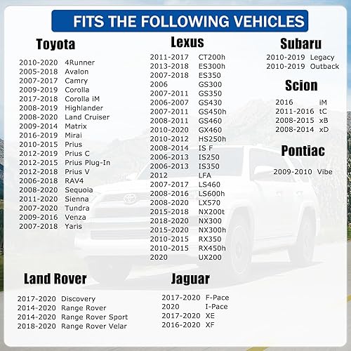 Miniatura 2 de CF10285 (P3502WS) Filtro de aire de cabina con carbón activado compatible con Toyota Camry 4Runner Highlander RAV4 Tundra Corolla &amp; Lexus &amp; Scion
