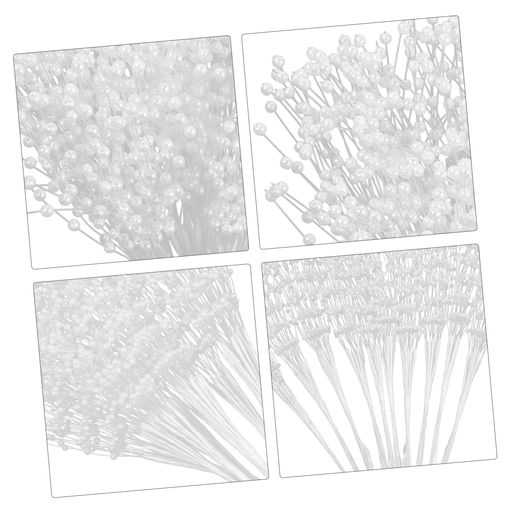 SHINEOFI 300pezzi Rami di Perle Artificiale per Decorazioni Floreali per Bouquet da Sposa e Centrotavola Matrimonio Fai da Te Design Elegante e Realistico
