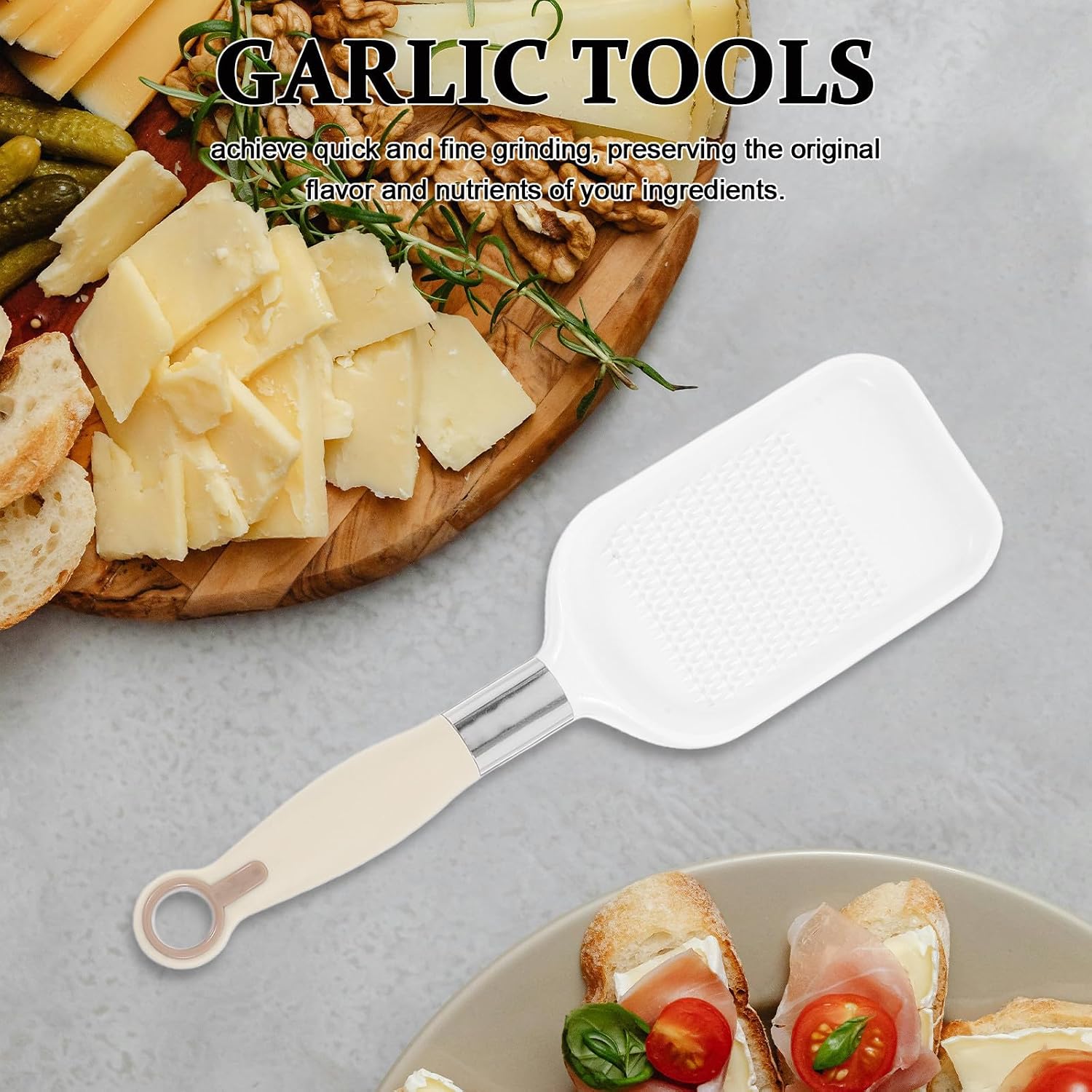 Manual Garlic Ginger Grinder for Quick Puree Home Kitchen Prep