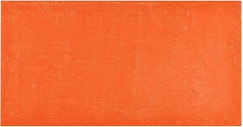 Tapete de cocina rojo naranja, lavable a máquina, antideslizante, alfombras de goma para baño, 39 x 20 pulgadas