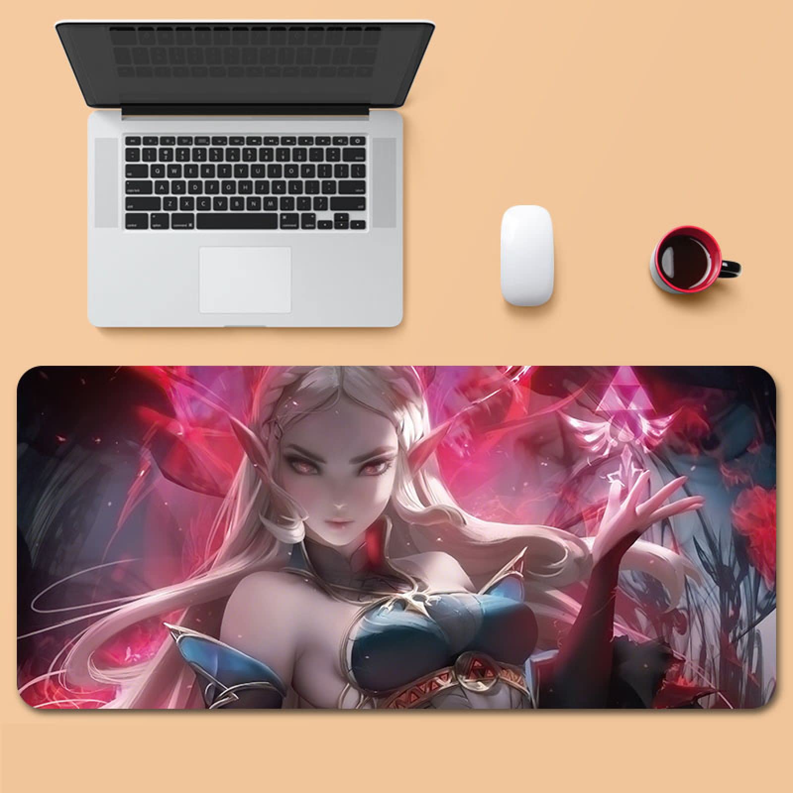 XXL Gaming Mauspad – 800x300 Mm, Zelda Motiv, Rutschfeste Unterseite, Ausfransresistente Kanten