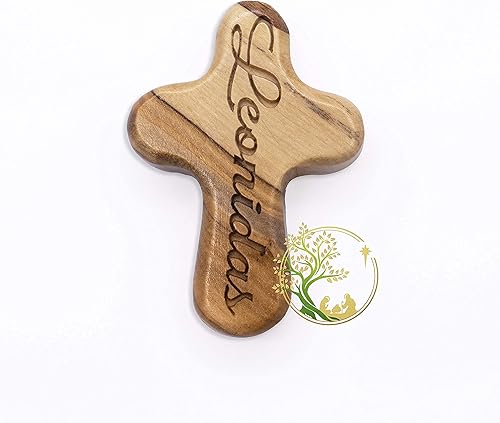 Miniatura 6 de Cruz de comodidad personalizada para bautismo, bautizo y confirmación, regalo de cruz de comodidad Cruz de comodidad de madera de olivo