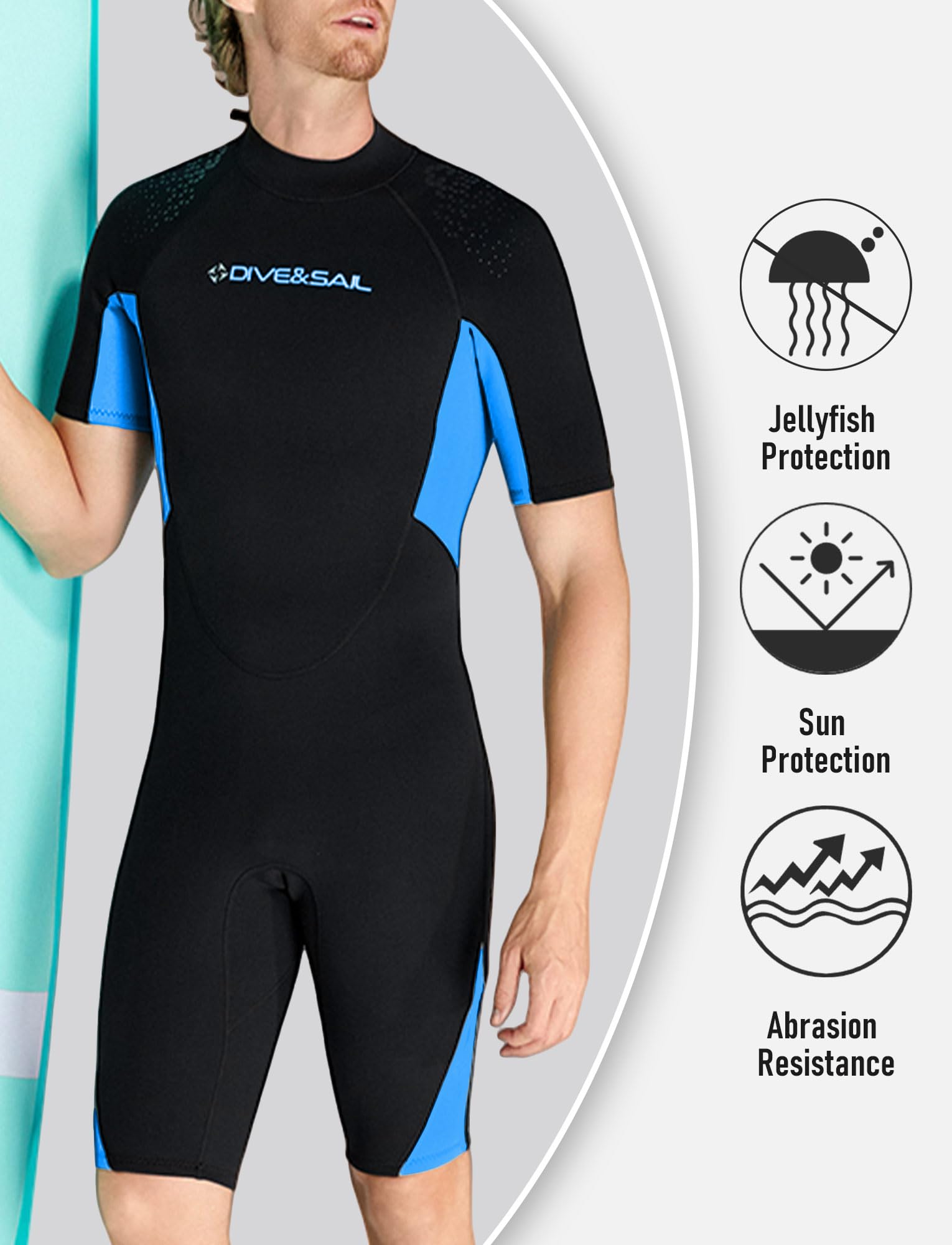 Ropa de buceo para hombre corto traje de neopreno de 1,5 mm traje de neopreno para hombre traje de baño de neopreno para hombre surf s-3xl