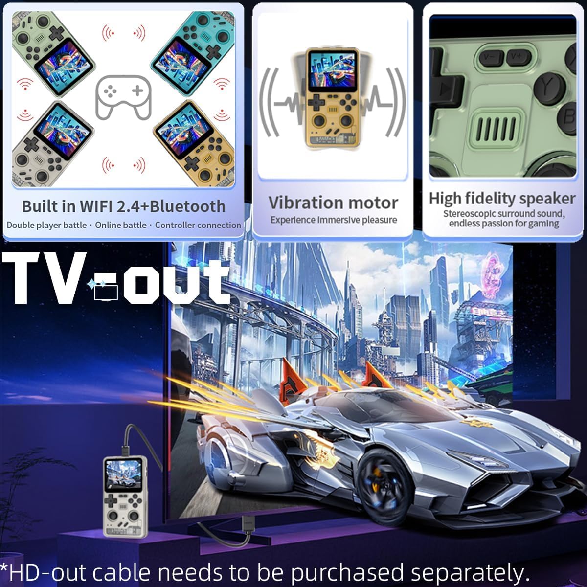 Amazon | Powkiddy RGB20 Pro ハンドヘルド レトロ ゲーム