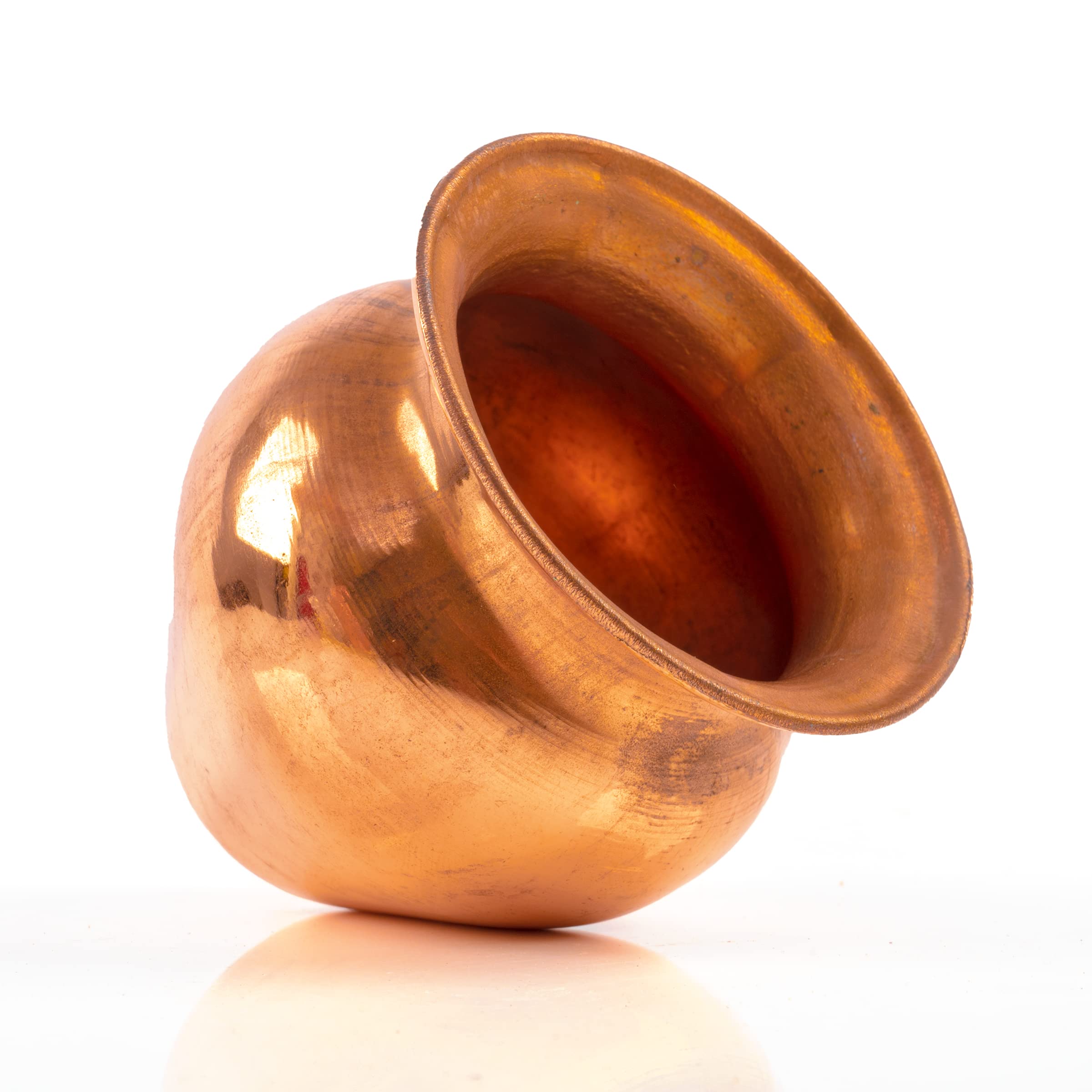 Kalash Lota Pooja Pot Vessel for Worship Purpose Essential Article for Temple Home Office Diwali Festival Decoration and Gifting (Copper Lota - Image 3