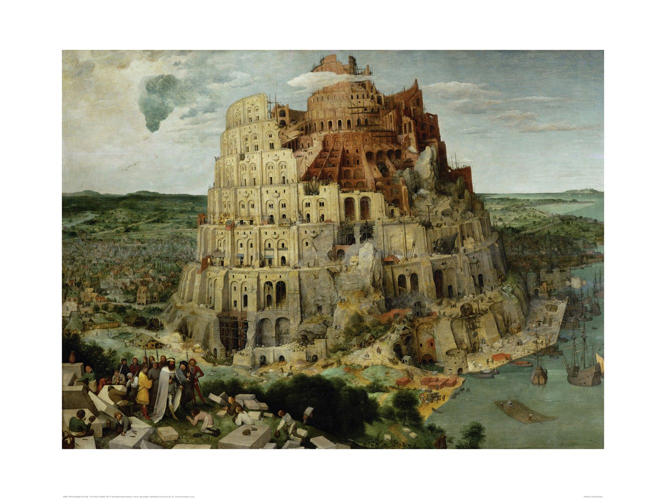 Brueghel Tower of Babel 60x80cm Fine Art Print