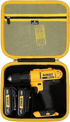Tourmate Estuche rígido de almacenamiento para taladro inalámbrico DEWALT y batería R 2.0 Ah y cargador incluidos (solo estuche)