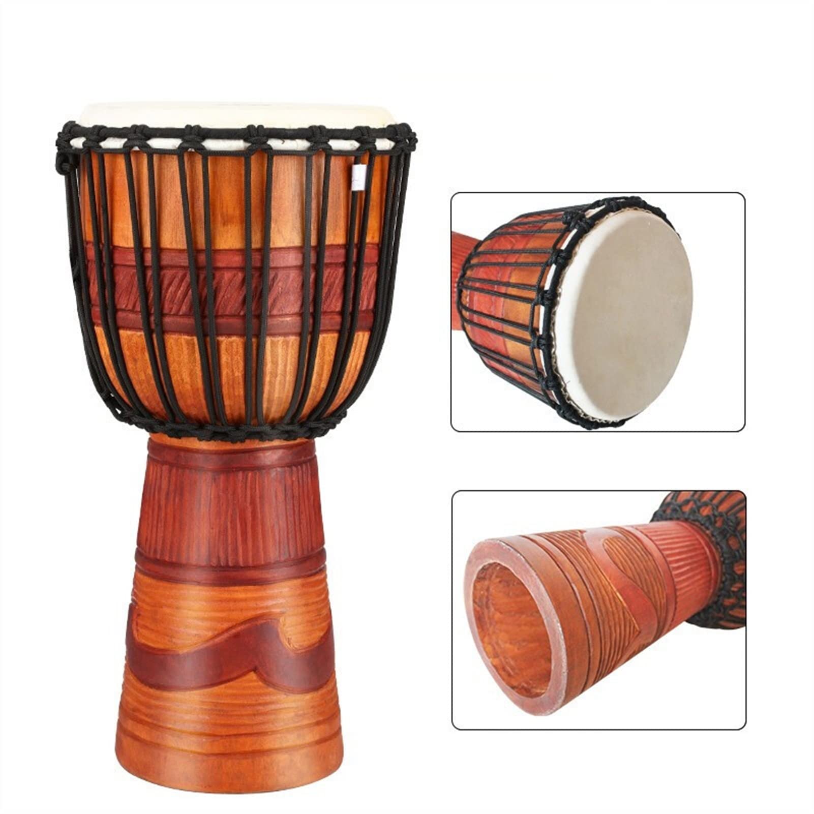 TSTS Tambor djembé Djembe CHATISKIN DE 10 PULGADOS Djembe Djembe NIÑO Principiante Instrumento DE TAMBOURINA DE Adultos