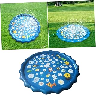 CLISPEED 1 Peça Tapete De Jogo Acolchoado Para Crianças Tapete De Jogo Alfabeto Brinquedo Para Crianças Tapete De Aspersão Tapete De Jogo Inflável Ao Ar Livre Almofada De Jogo Almofada De