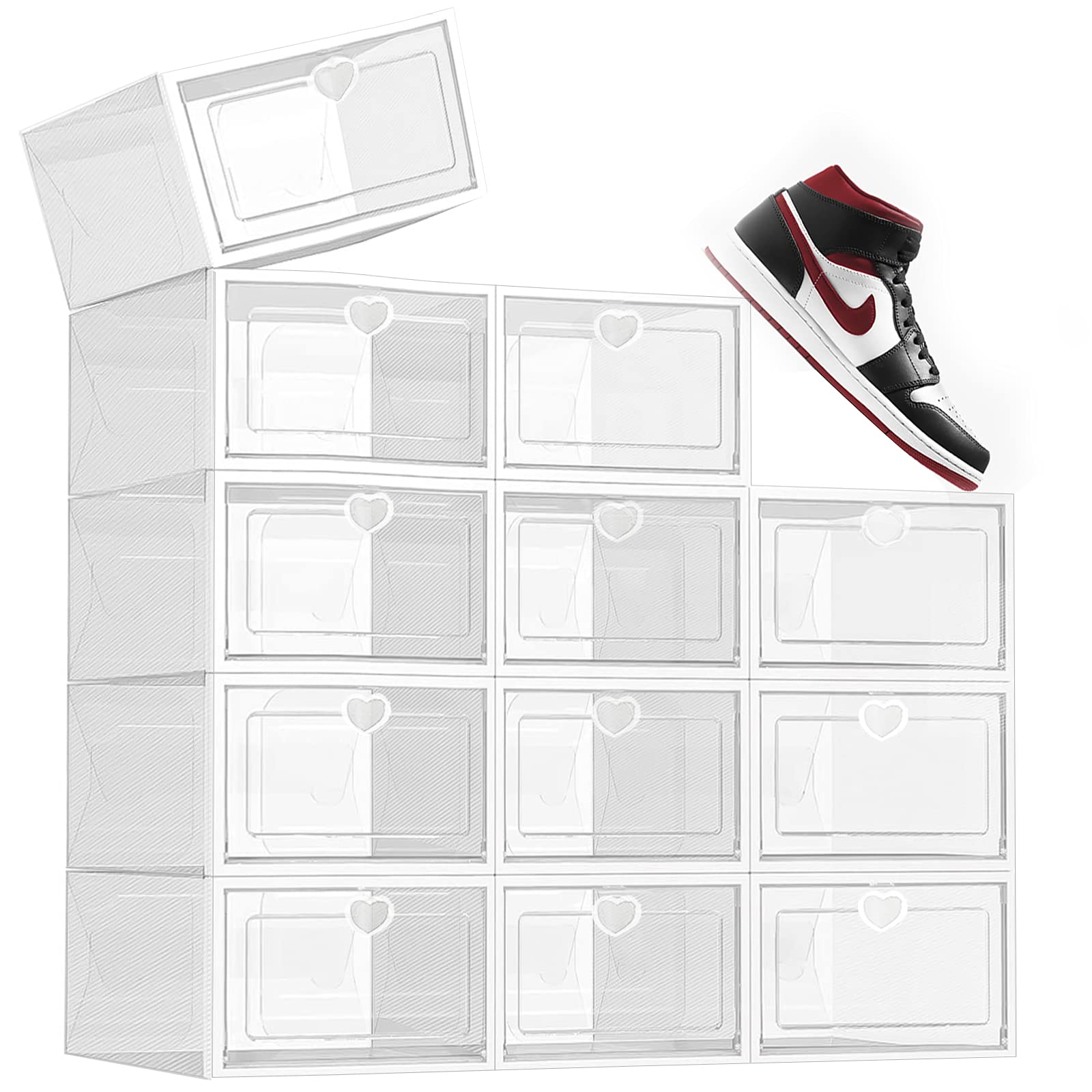 Buy Madala High Shoe Storage 12 Packs Large Shoe Organizer for