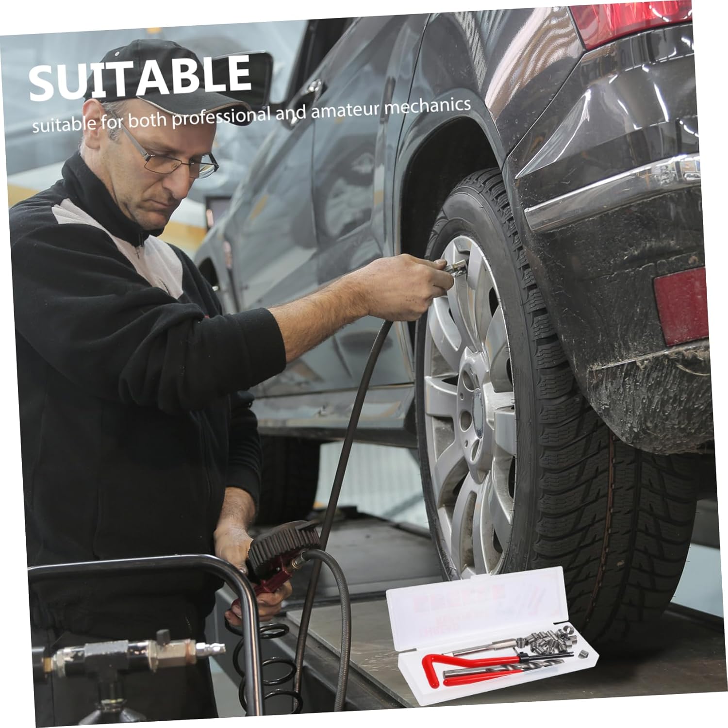 SOLUSTRE 1set Thread Repair Kit Tool for Efficient Thread Restoration for Professionals and Enthusiasts
