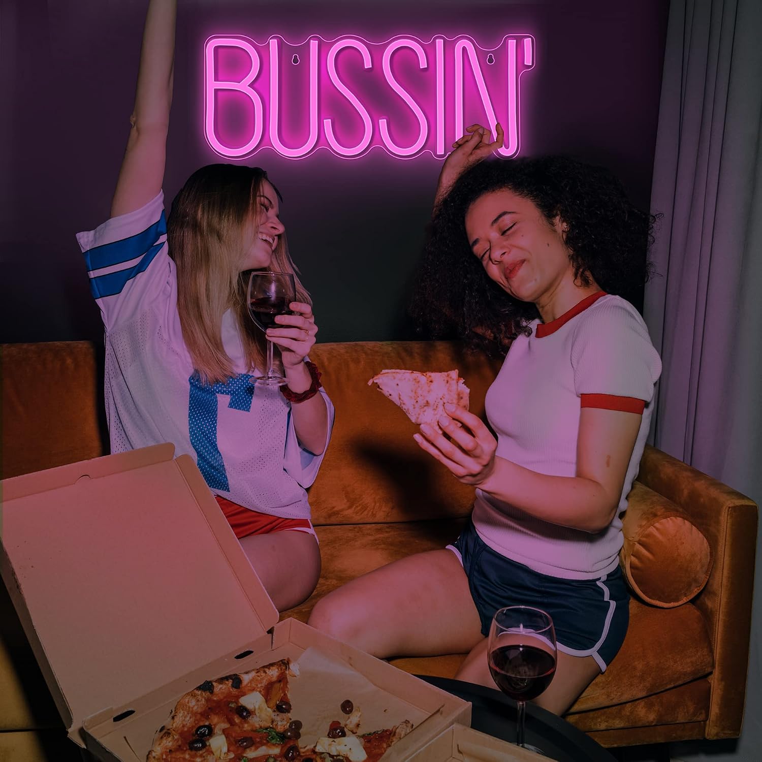 Lumoonosity Bussin Neon Sign - Meme Bussin Led Neon Lights for Gamers/Streamers/Influencers – Cool Trendy Led Signs with On/Off Switch for Wall, Bedroom, Game Room Decor - 16.9 x 6.5-inch image 4