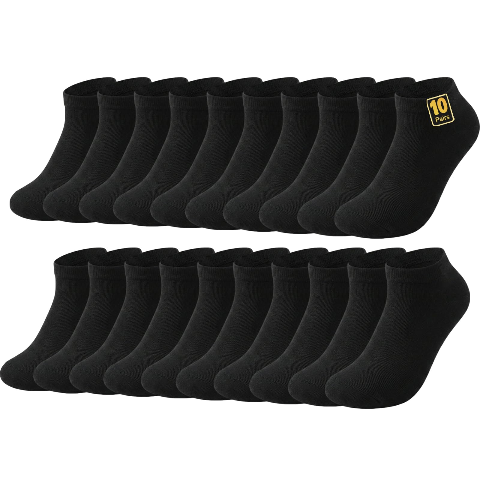 Wamicu 10 Paar Sneaker Socken Herren Damen – Kurze Baumwolle Halbsocken Dünn & Bequem Sportsocken Unisex