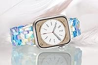 Vista 117 de Lightweight Resin Band For Apple Watch Series 11 10 SE 9 8 7 6 5 4 3 2 1 Ultra 3 2, Fashion Adjustable Replacement Strap for iWatch Bands 38mm 40mm