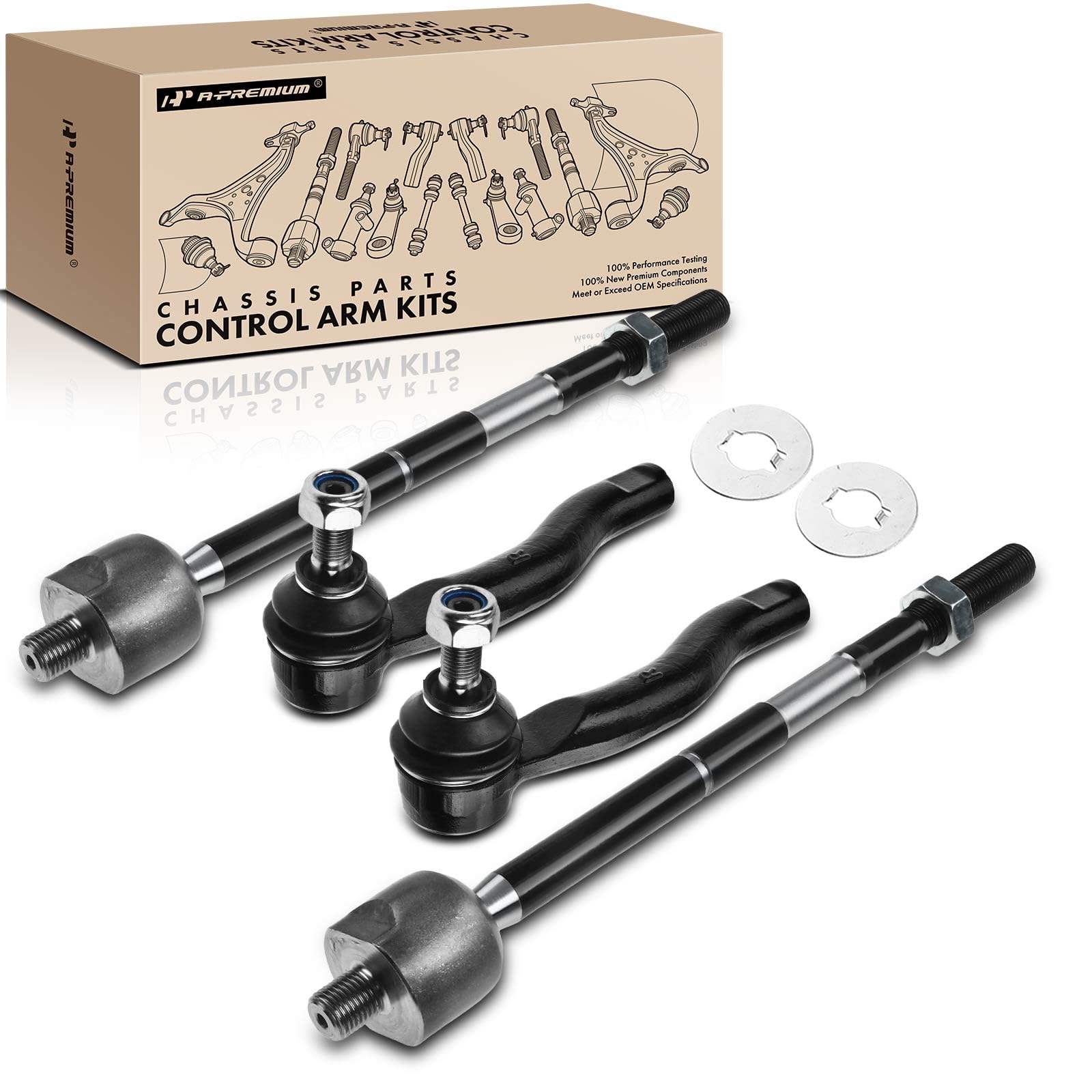 ENDS/「TOTAL TONE」ENDS LIVE 2005〈2枚組〉 Amazon.com: A-Premium Set of 4, Front Inner & Outer Tie Rod End