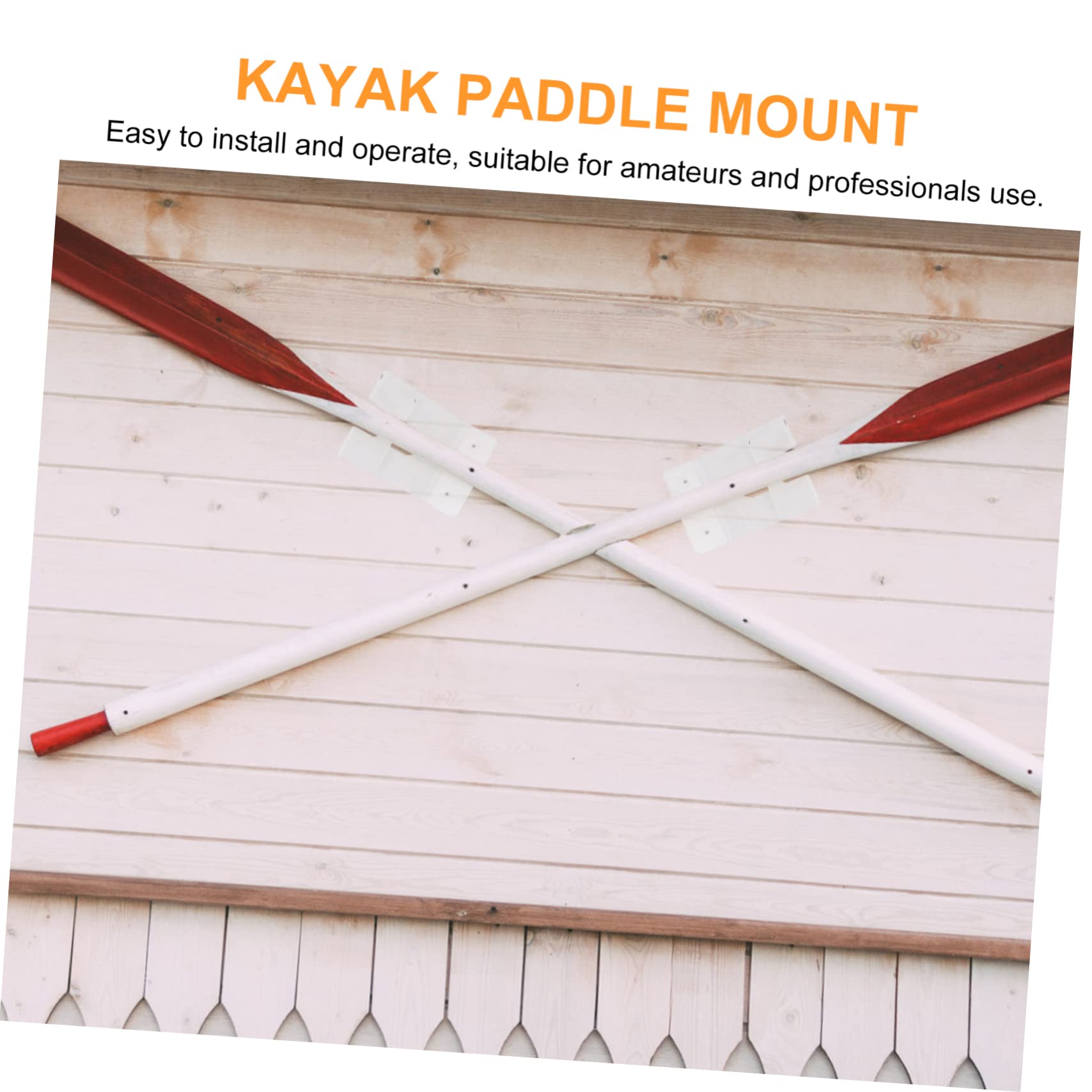 KICHOUSE Kayak Paddle Mount 2 Pack Oar Storage Holder Kayak Wall Rack Easy to Install and
