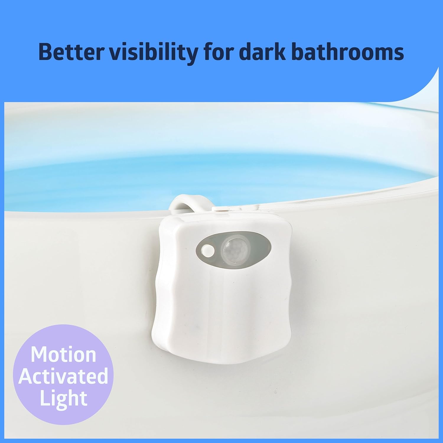 Medline Multi-Function Bathroom Kit for Caregivers, Seniors and Adults: Toilet Seat Riser and Attachable Toilet Light for Adults, Disabled- Enhanced Safety, 1 Ct.