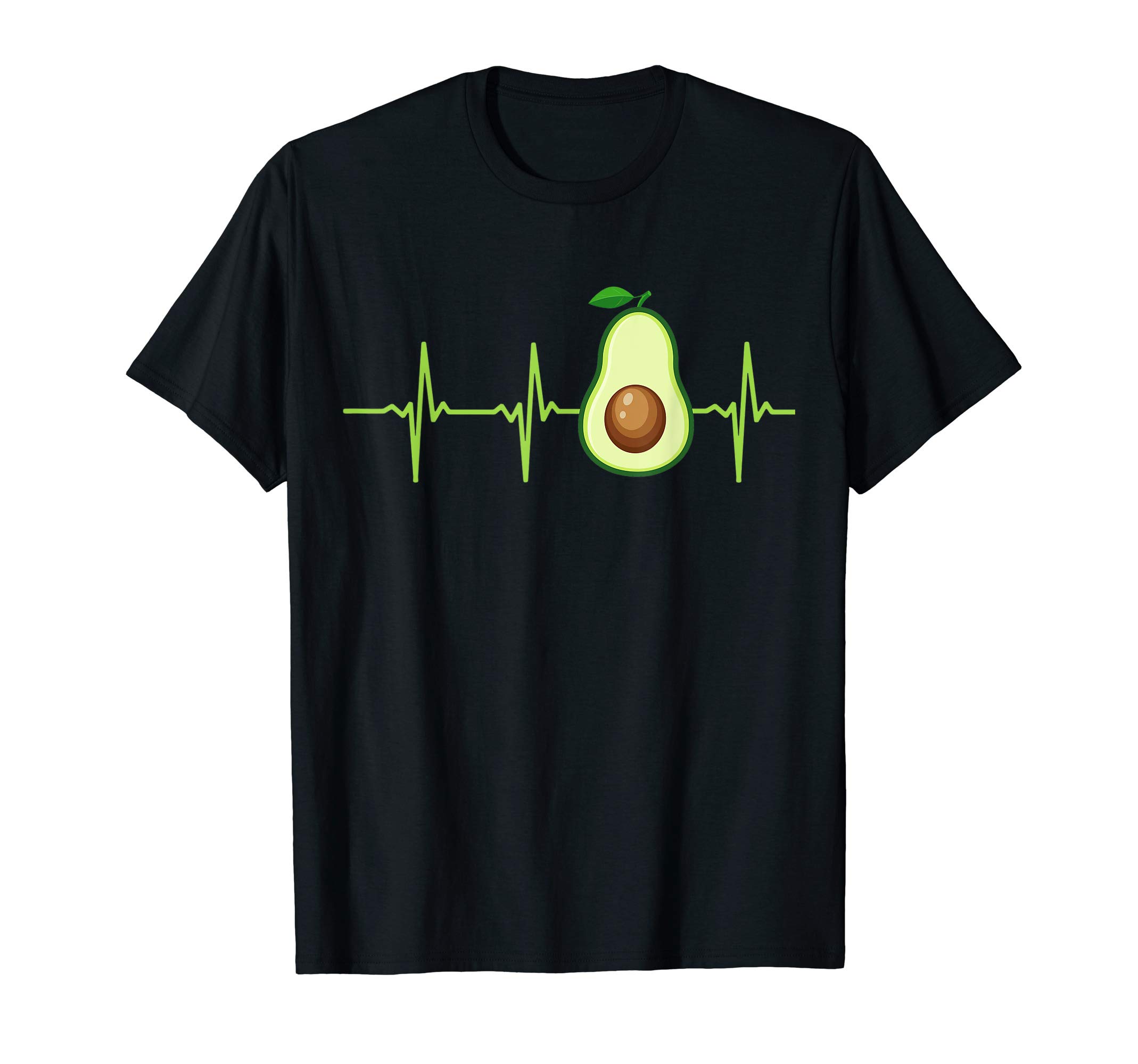 Avocado Lover TeesAvocado Heartbeat T-Shirt Avocado Shirt Gift Vegan Men Women T-ShirtOEKO-TEX STANDARD 100