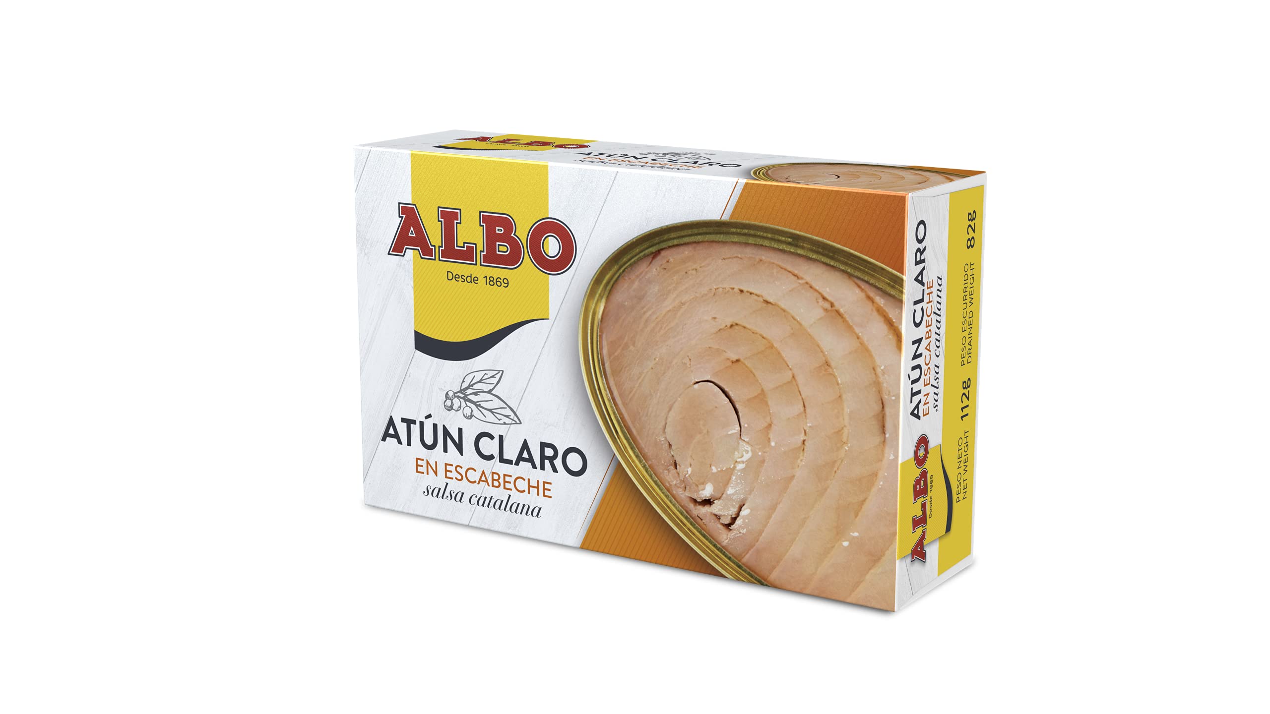Albo Conserva de Atún Claro en Escabeche, Lata 112 g