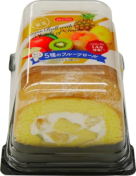 Amazon Co Jp 冷蔵 ドンレミー ごちそう果実 5種のフルーツロール 5個 食品 飲料 お酒