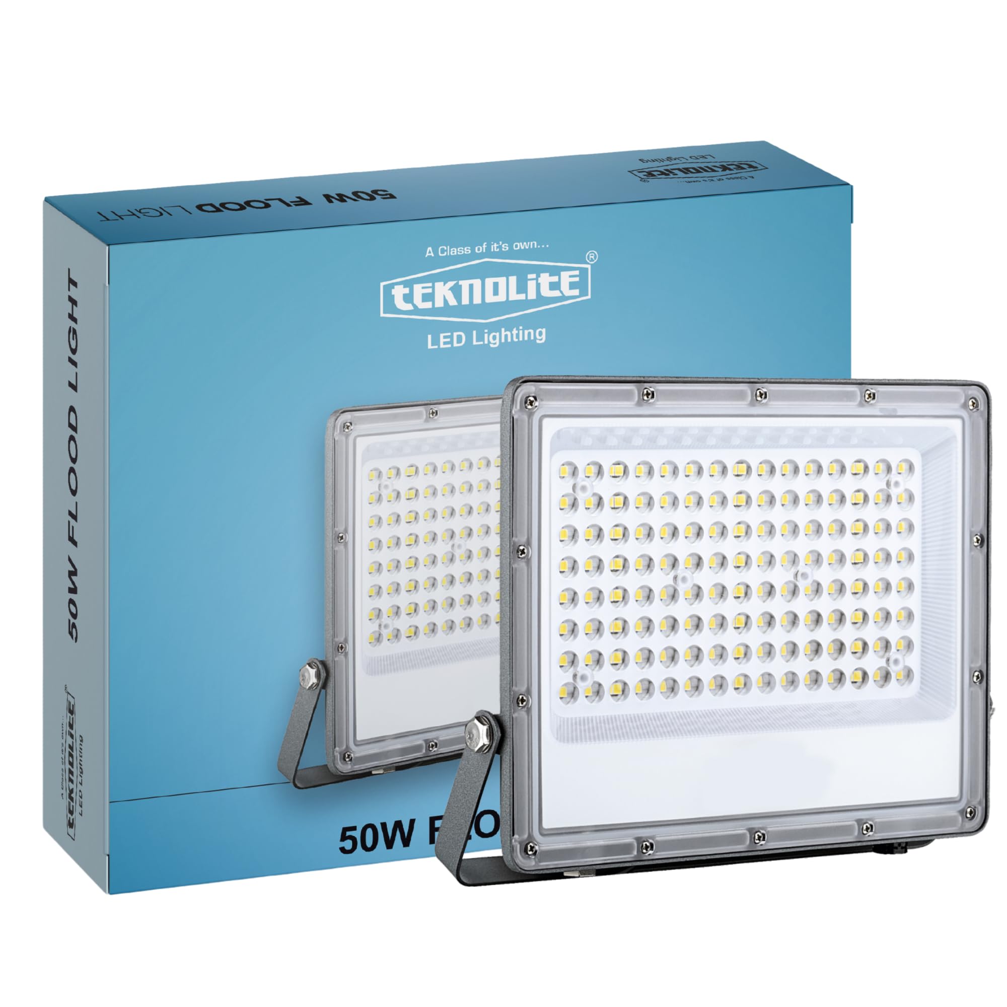 teknolite 50W LED Flood Light | IP65 Rated LED Focus Light With 120° Beam Angle | Cool White | High Brightness Outdoor Lights Waterproof for Security, Warehouse, Terrace, Garden, Garage | Pack of 1-image-24