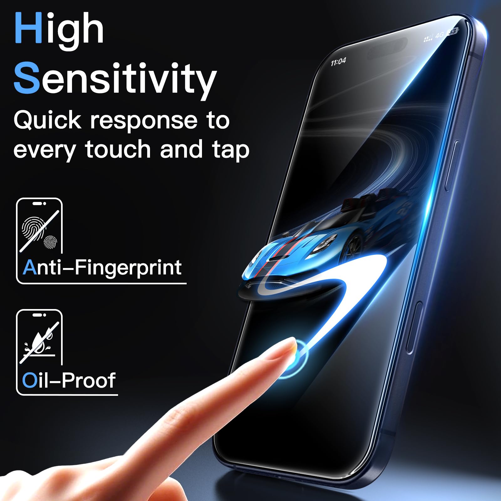 JETech Pellicola Protettiva per iPhone 17 Pro 6,3 Pollici con Protezione Obiettivo Fotocamera, Strumento Installazione Facile, 9H Durezza Vetro Temperato Film, HD Chiaro, Pacco da 2 Ciascuno