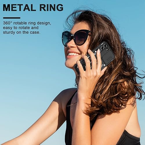 Miniatura 6 de AUPAI Funda para Galaxy S22 con cubierta para cámara, grado militar, a prueba de golpes, resistente, para Samsung S22, funda protectora de prueba de