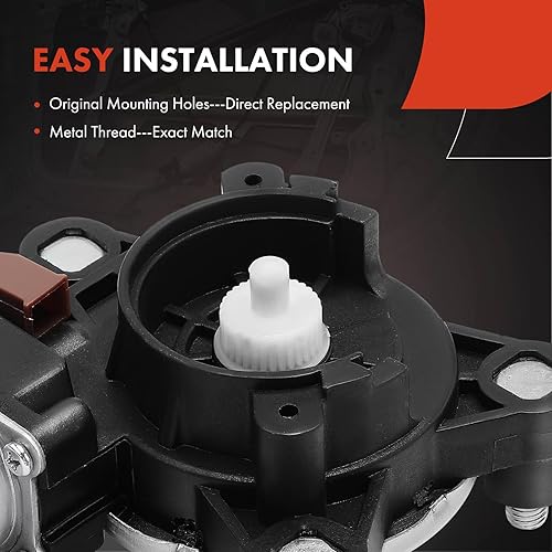 Miniatura 5 de A-Premium Motor de elevación de elevalunas eléctrico compatible con Hyundai Tiburon 2003-2008, lado delantero izquierdo del conductor